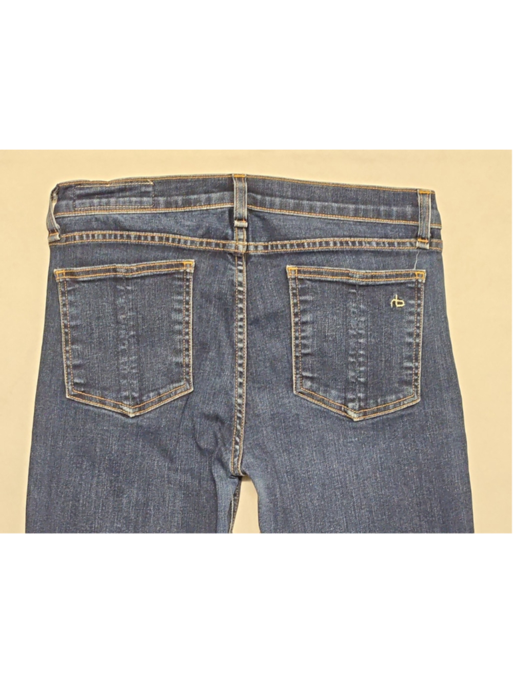 Rag & Bone Cigarette Jeans 29 Dark Wash Low Rise Slim Leg Stretch Denim - Picture 7 of 8